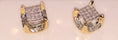 Load image into Gallery viewer, 10k solid gold real diamond designer earrings. So beautiful perfect Gift comes w/ certificate of authenticity & gift packaging best gift!
