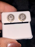 Load image into Gallery viewer, Real diamond earrings not CZ not moissanite comes w/ gift packaging and certificate of authenticity. Huge sale best gift!
