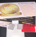 Load image into Gallery viewer, 10k white gold Vermeil .60cttw real diamond SI beautiful earrings best gift! Not CZ not moissanite huge sale unbeatable free gift packaging!
