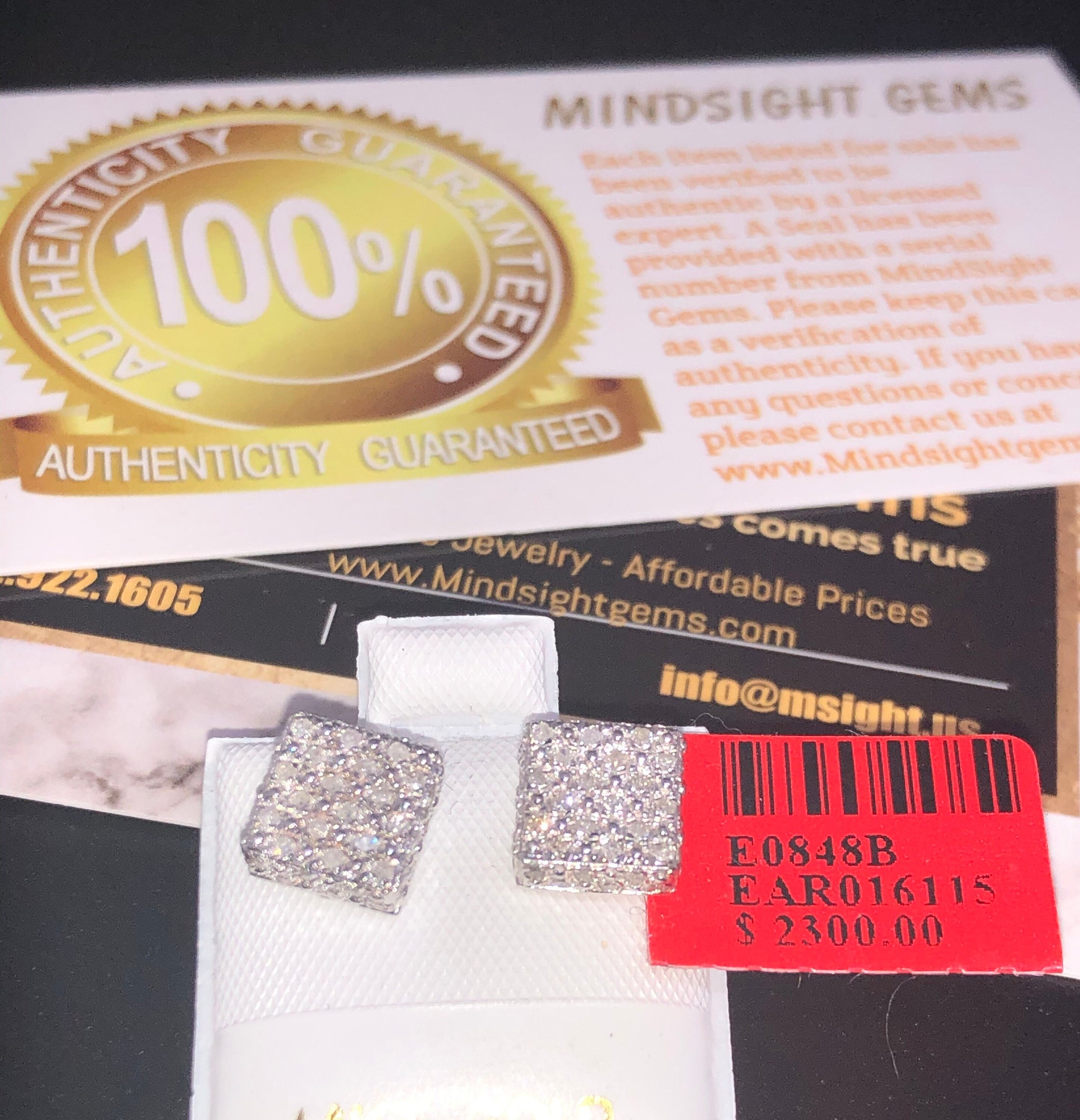 10k white gold Vermeil .60cttw real diamond SI beautiful earrings best gift! Not CZ not moissanite huge sale unbeatable free gift packaging!