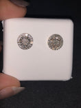 Load image into Gallery viewer, Luxury Diamond Studs | 10k Gold | Real Gold | Diamond Earring | For Him | For Her | Christmas Gift
