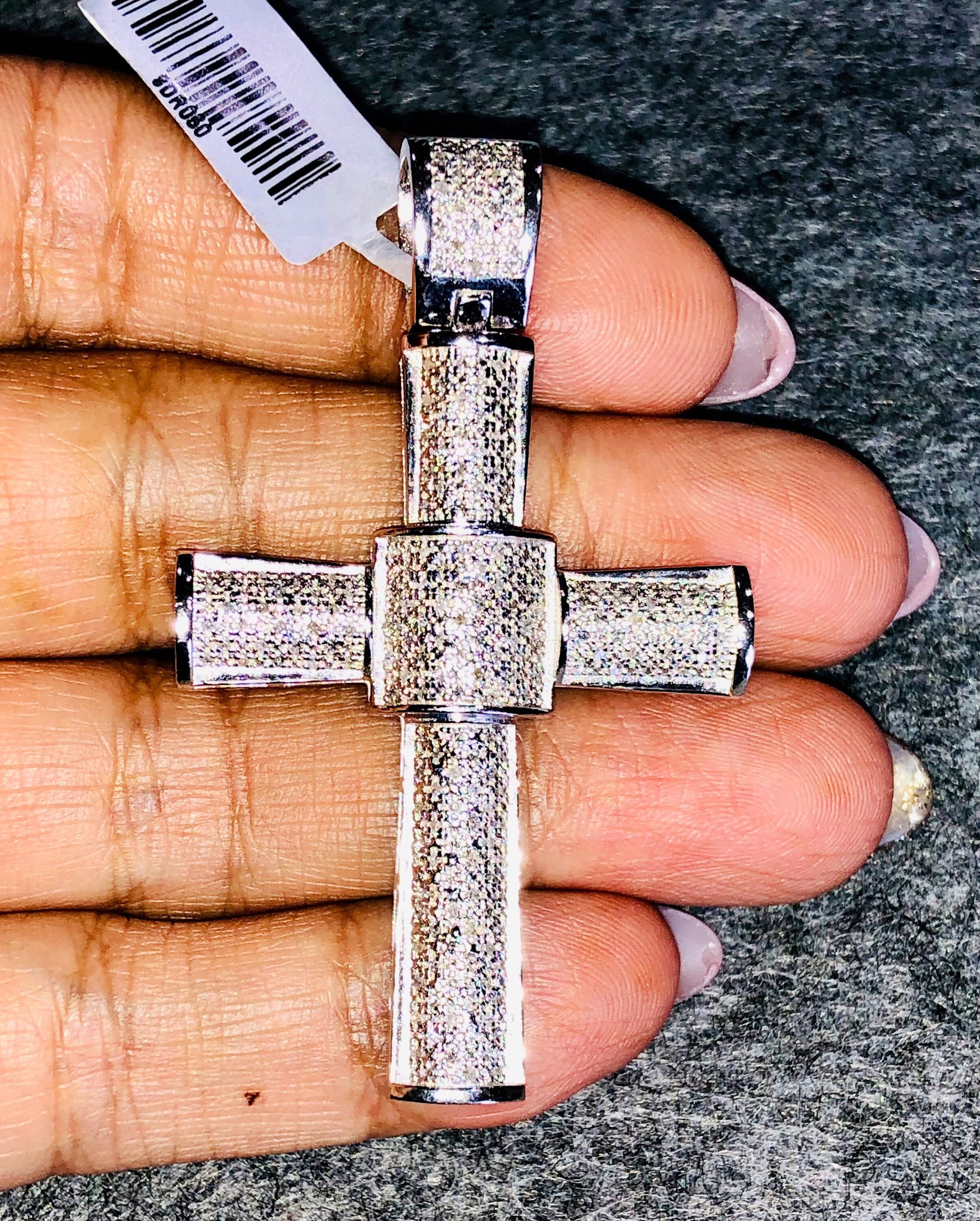 Real diamond cross pendant 1/3 ct natural diamonds best gift huge sale! Last one left! Unbeatable price! Not cz not moissanite free gift box