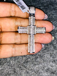 Cargar la imagen en la vista de la galería, Real diamond cross pendant 1/3 ct natural diamonds best gift huge sale! Last one left! Unbeatable price! Not cz not moissanite free gift box
