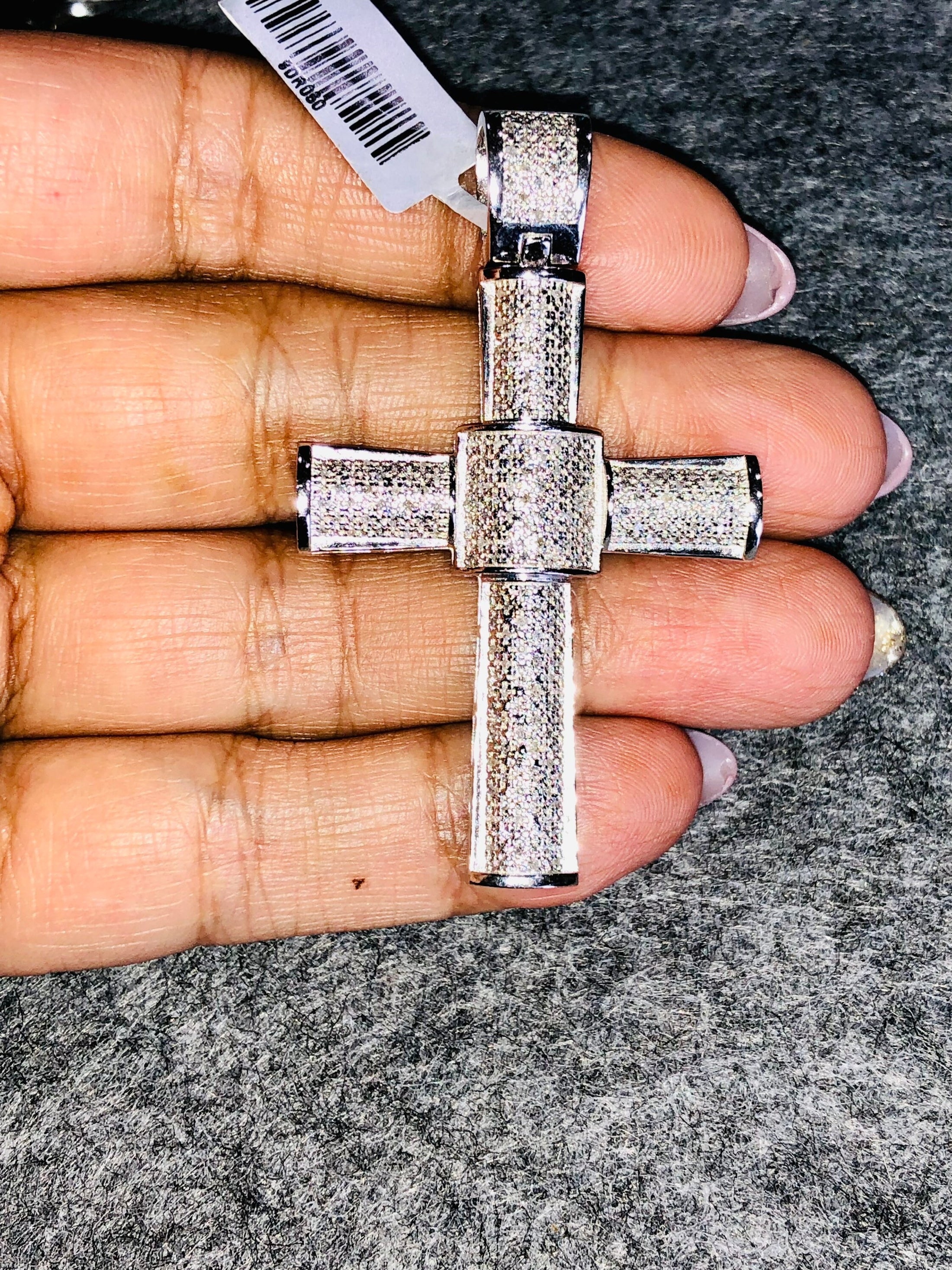 Real diamond cross pendant 1/3 ct natural diamonds best gift huge sale! Last one left! Unbeatable price! Not cz not moissanite free gift box