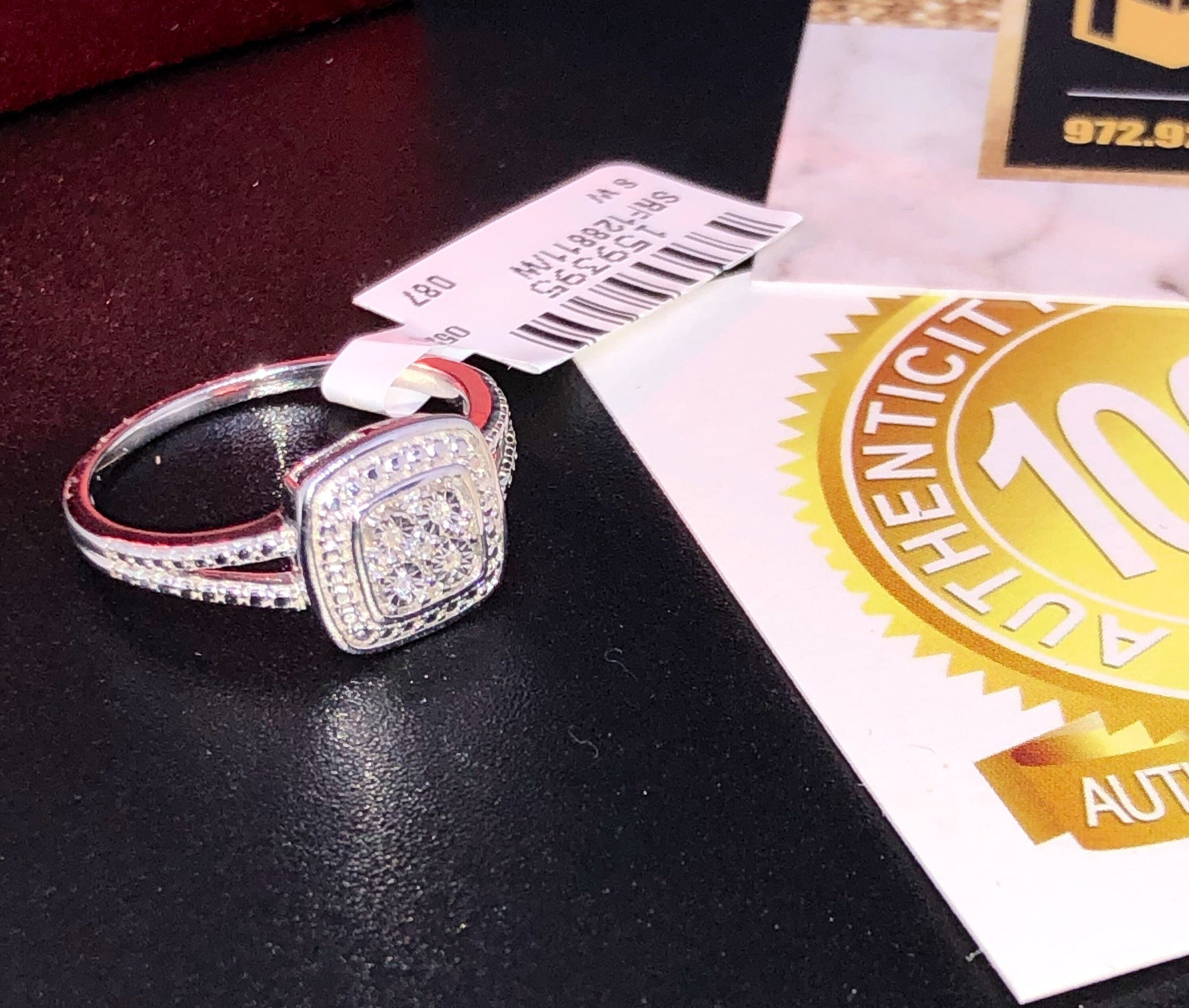 Promise Engagement Ring | Diamond | For Her | Christmas Gift