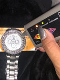 Cargar la imagen en la vista de la galería, Exclusive designer mens certified real diamond watch comes with authenticity card free gift packaging not CZ not moissanite limited edition!
