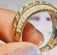 Cargar la imagen en la vista de la galería, Early Doorbuster Semi Annual Deal! Unbeatable! 10k solid gold Real Genuine Diamond custom Designed Cuban ring 1.25ct w/ Free Appraisal WOW!
