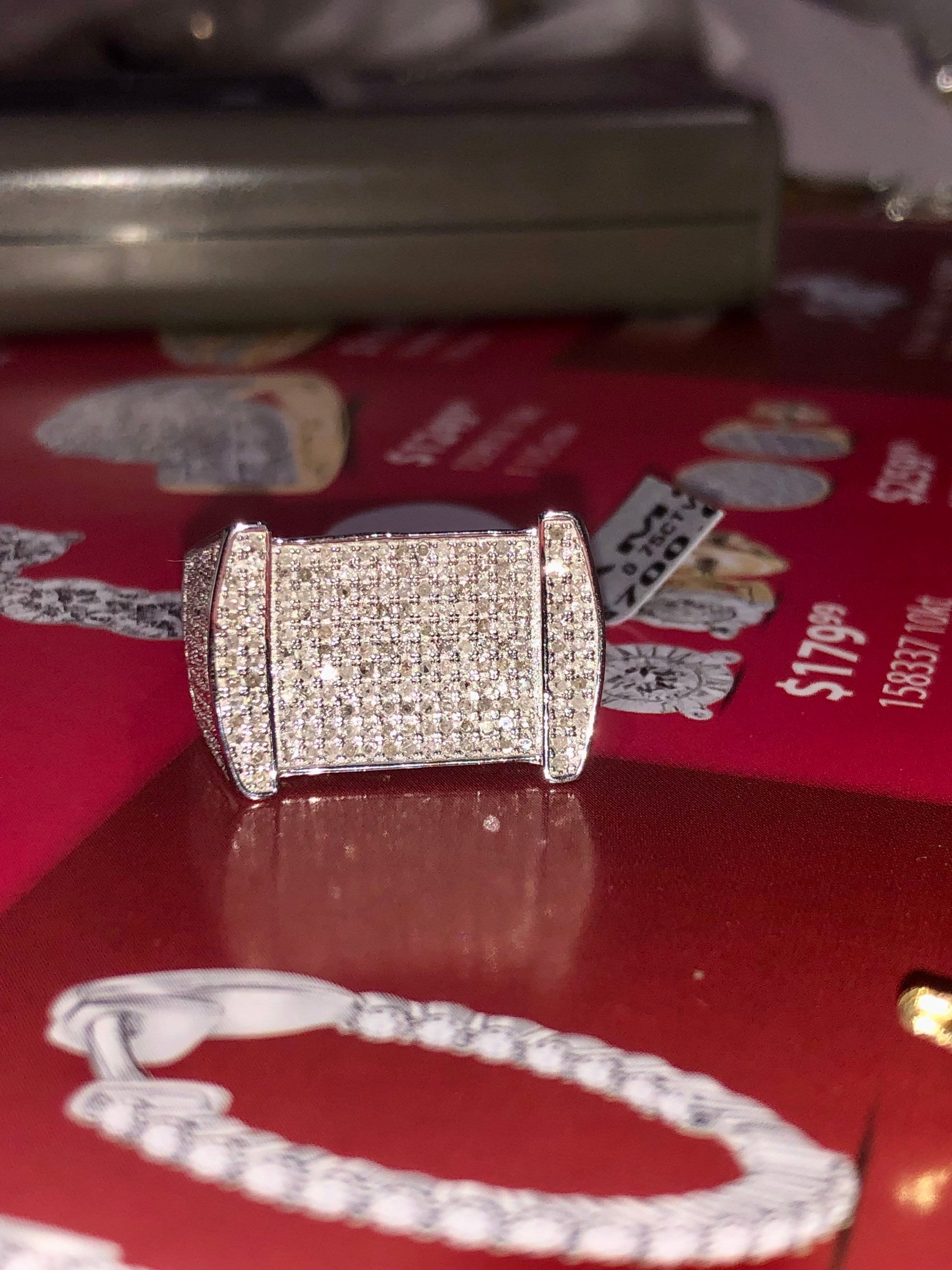 Real diamond Mens custom designed ring Not CZ not moissanite All natural diamonds unbeatable Prices Anniversary Birthday holiday Gift