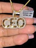 Cargar la imagen en la vista de la galería, Real diamond CEO pendant charm custom designed 1.08ct natural diamonds not CZ not moissanite unbeatable prices! Comes w/ authenticity card
