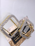 Cargar la imagen en la vista de la galería, Real Diamond Apple Watch | Luxury Diamond Watch | Series 7 Apple Series 8| Apple Watch Bezel Diamond | Hiphop Watch |10K Gold Vermeil
