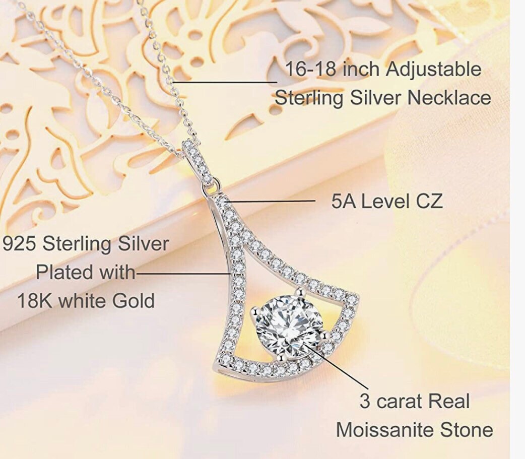 Semi Annual door busters! holiday gift sale! 3 ct GRA certified diamond necklace Chain included w/ original GRA documents. Best gift!
