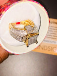 Cargar la imagen en la vista de la galería, Wow! Huge cyber blowout sale! Custom designed natural genuine real diamond women ring .80ct not CZ designed in Dubai! Authenticity incl.
