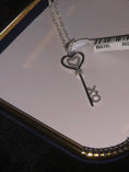 Load image into Gallery viewer, Real Diamond XO Heart Key pendant beautiful perfect gift Free gift wrapping. 100% natural genuine diamonds Fast shipping! Authenticity incl
