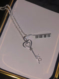 Load image into Gallery viewer, Real Diamond XO Heart Key pendant beautiful perfect gift Free gift wrapping. 100% natural genuine diamonds Fast shipping! Authenticity incl
