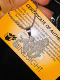 Cargar la imagen en la vista de la galería, Real Diamond “Trap” pendant charm w/Rope chain Not CZ not moissanite not lab Biggest sale on genuine diamond pendants Authenticity card incl
