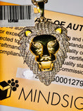 Load image into Gallery viewer, Lion Head Pendant | 10k Gold | Diamond Pendant | For Him | For Her | Christmas Gift
