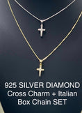 Load image into Gallery viewer, Biggest annual sale ever! Best holiday for men and women and children! Custom made Real Diamond cross pendant charm w/ Free chain WOW
