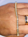 Cargar la imagen en la vista de la galería, REAL Diamond Double row Tennis Bracelet Custom Made 1.25ct genuine natural diamonds not CZ not fake! Authenticity card & gift wrap included!
