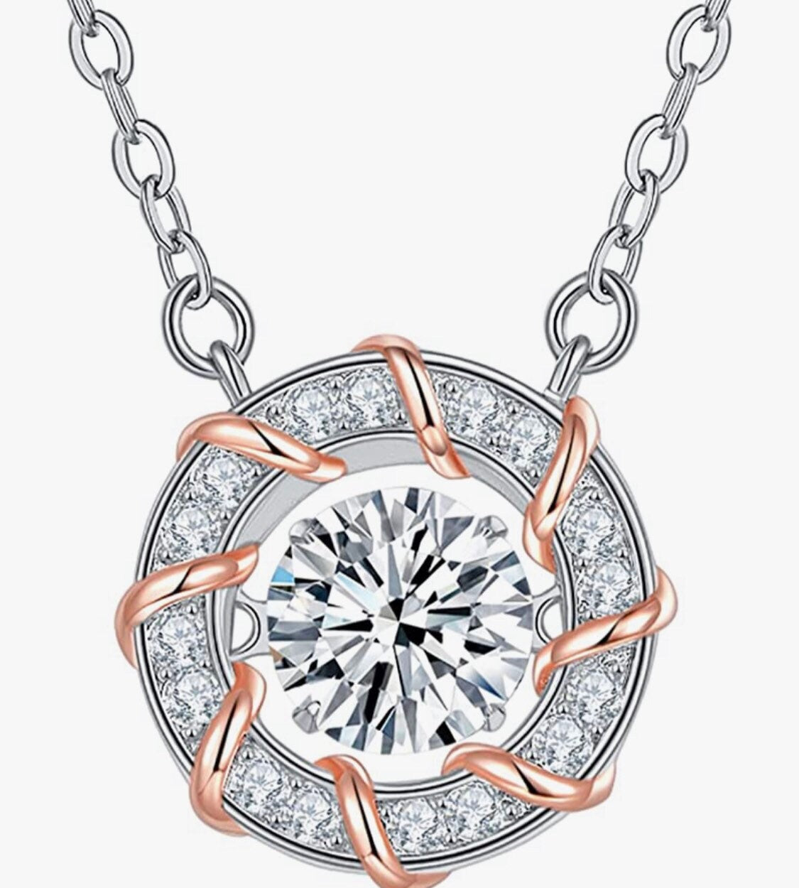 1ct GRA certified lab diamond necklace, Bridal Jewelry, solitaire necklace, lab grown moissanite diamond, vvs certified, GRA card included,