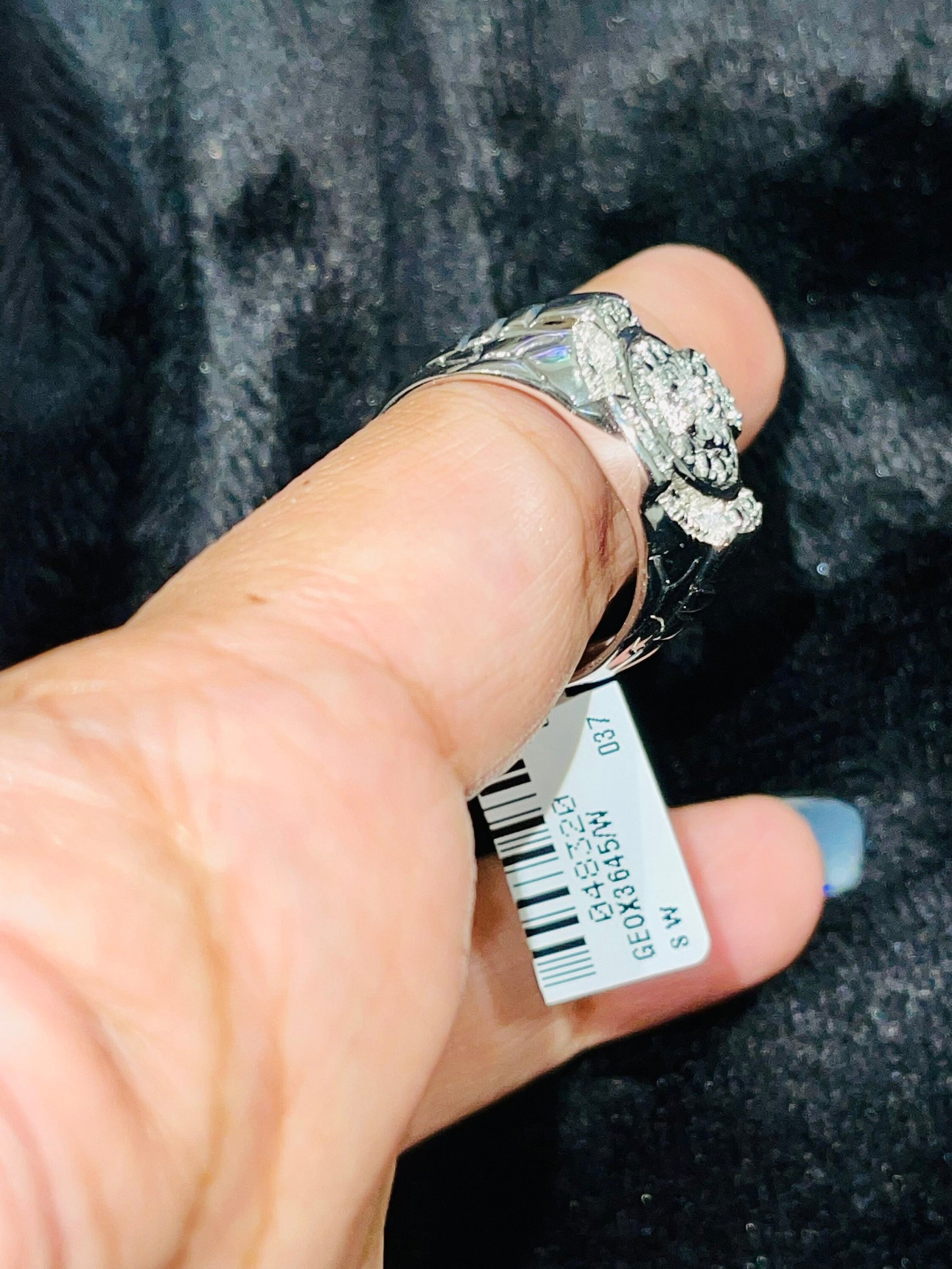 Real diamond mens ring NOT cz not fake! Authenticity card included with gift wrapping Best gift holiday birthday anniversary