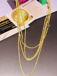 Load image into Gallery viewer, 18k Gold Vermeil Ice Chain Beautiful sparkly chain hand made in Turkey beautiful statement 925 chain sparkles like crazy Best His/Her gift
