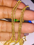 Load image into Gallery viewer, 18k Gold Vermeil Ice Chain Beautiful sparkly chain hand made in Turkey beautiful statement 925 chain sparkles like crazy Best His/Her gift
