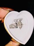 Load image into Gallery viewer, Genuine Round Diamond Heart Mom Ring 1/8 cttw natural diamond best gift for moms Free Gift led box fast shipping Best holiday Sale!
