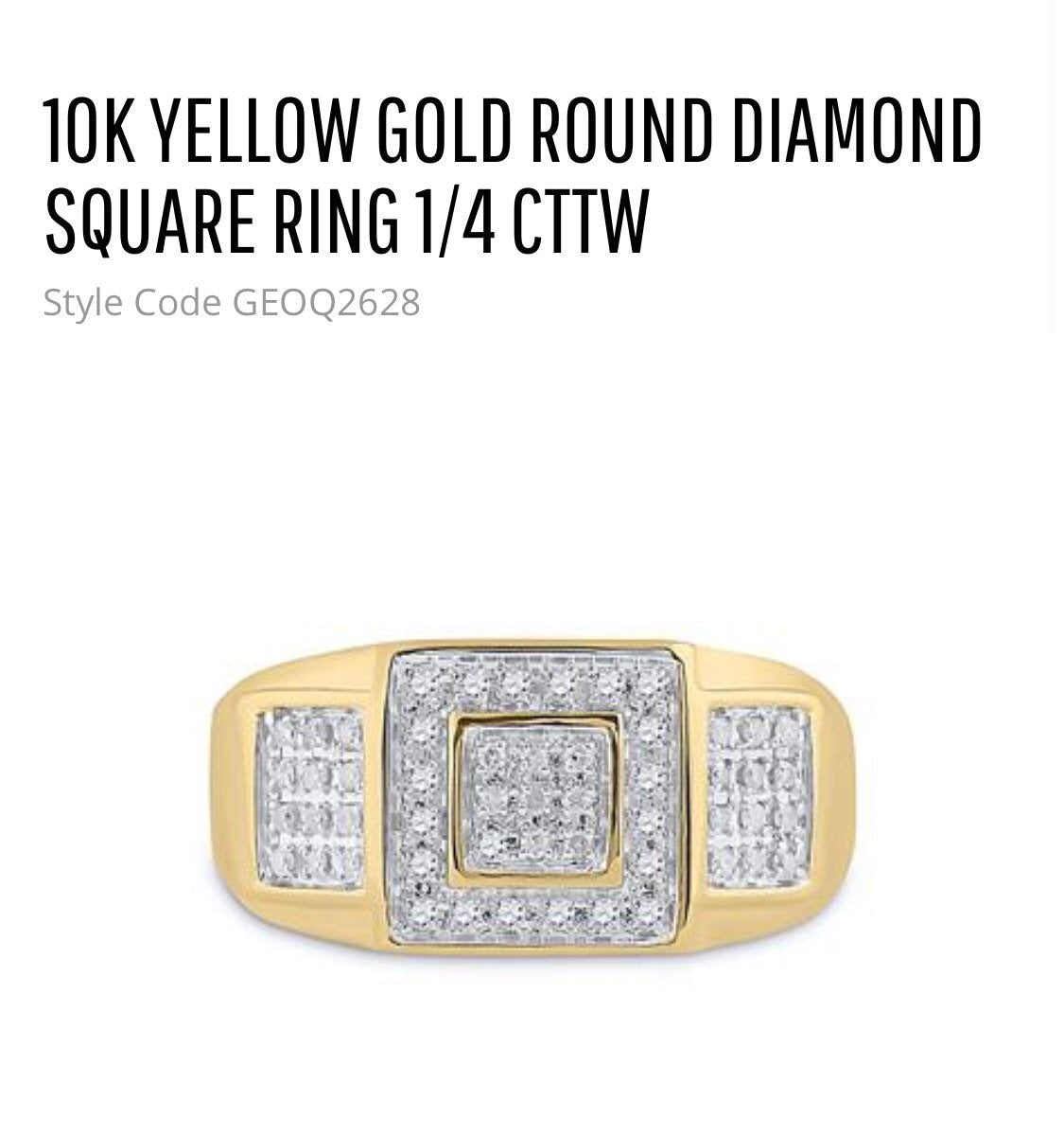 10K Real Gold | Natural Diamond Ring | Luxury Diamond Jewelry | HipHop ring | Gold Ring | Real Diamond | holiday Sale | Gift for men