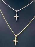 Load image into Gallery viewer, Biggest annual sale ever! Best holiday for men and women and children! Custom made Real Diamond cross pendant charm w/ Free chain WOW
