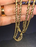 Cargar la imagen en la vista de la galería, 10k solid real gold diamond cut rope chain so beautiful perfect gift holiday birthday anniversary Free appraisal Not plated gift wrapped
