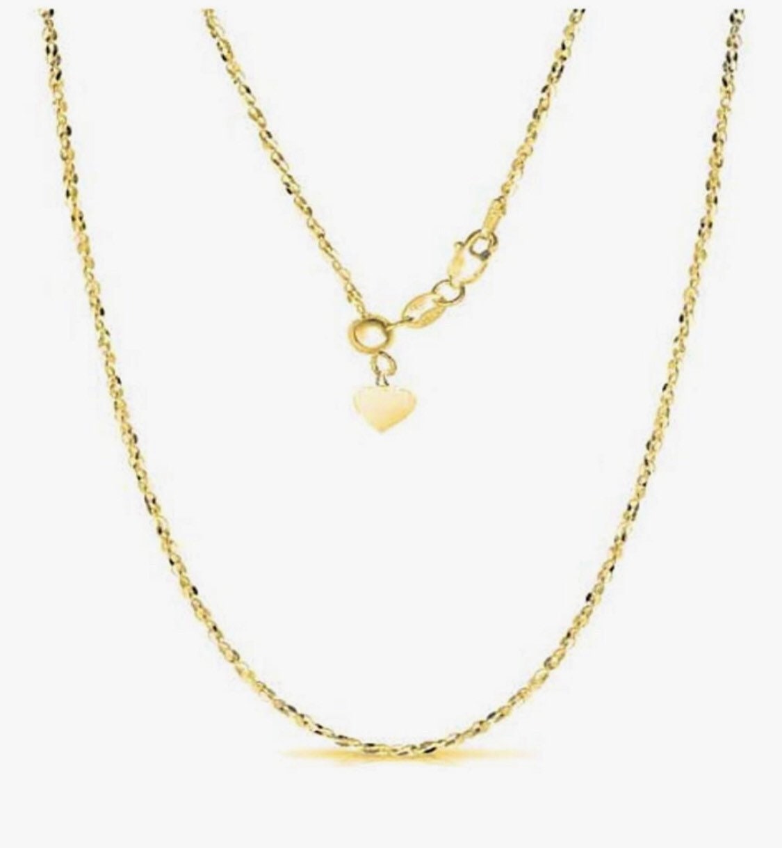 18k vermeil gold electroplated adjustable custom made luxury chain Best Christmas, anniversary, birthday gift, all in one size In one chain