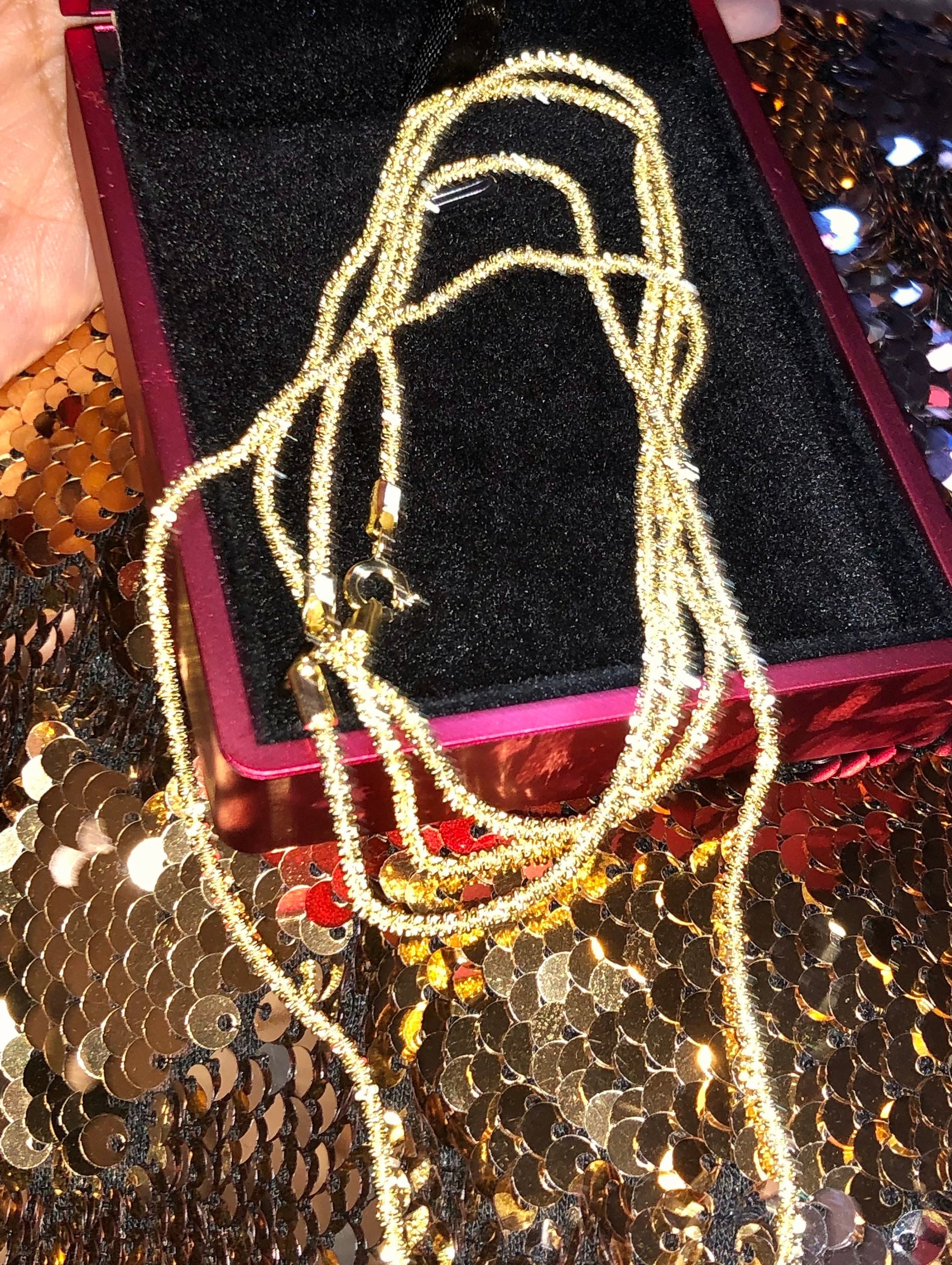 Mesmerizing 14k Gold Vermeil on pure Italian 925 chain Certificate of authenticity incl best holiday anniversary birthday perfect gift