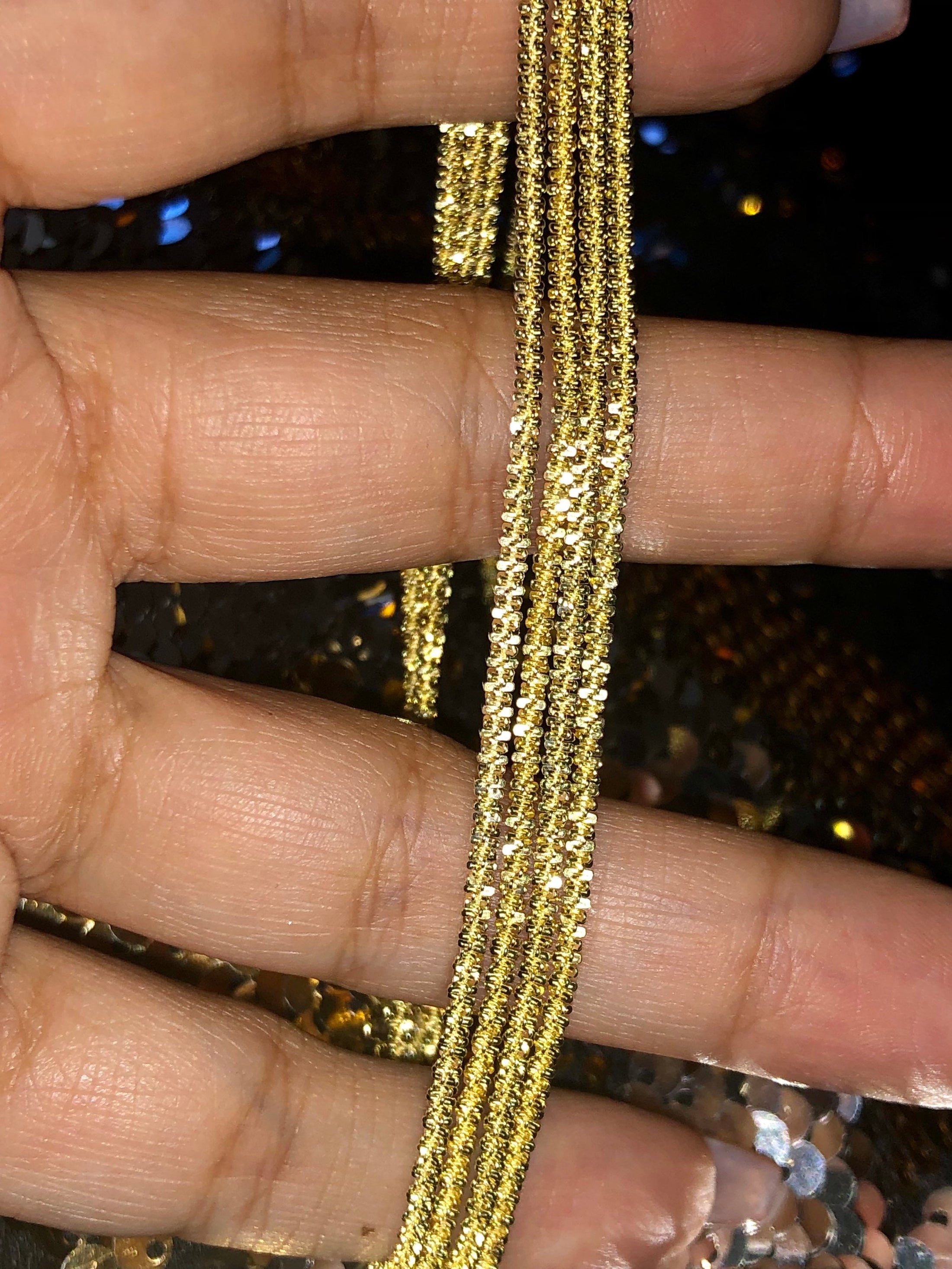 Mesmerizing 14k Gold Vermeil on pure Italian 925 chain Certificate of authenticity incl best holiday anniversary birthday perfect gift