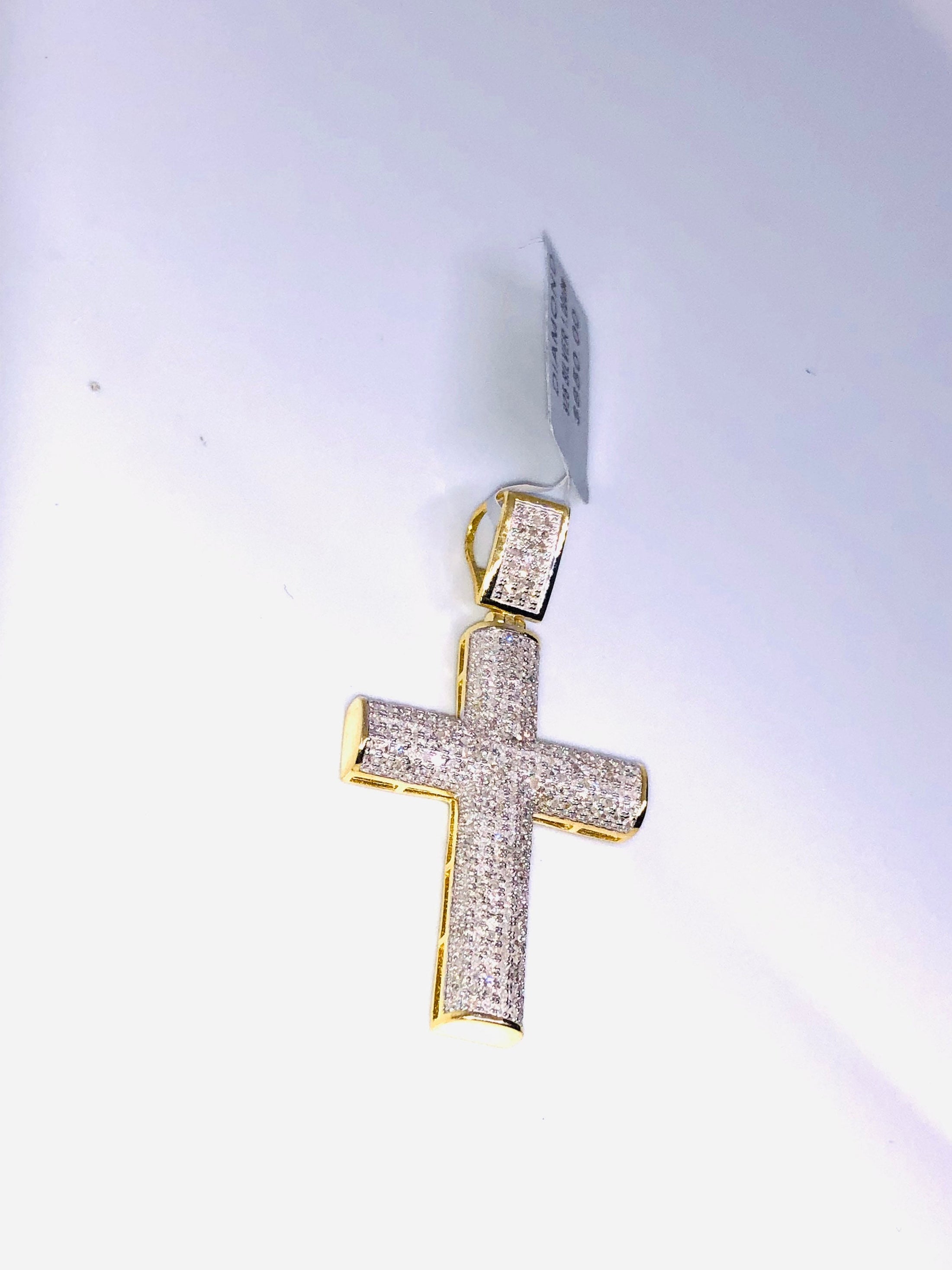 Diamond Cross Pendant | 10k Gold Vermeil | 1cttw | For Her | For Him | Christmas Gift