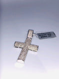 Load image into Gallery viewer, 10k white gold vermeil Genuine Natural Diamond 1ct Cross Pendant Not CZ Not Moissanite Not Fake Custom made Best gift unbeatable huge sale!
