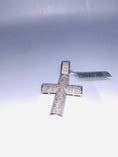 Load image into Gallery viewer, 10k white gold vermeil Genuine Natural Diamond 1ct Cross Pendant Not CZ Not Moissanite Not Fake Custom made Best gift unbeatable huge sale!
