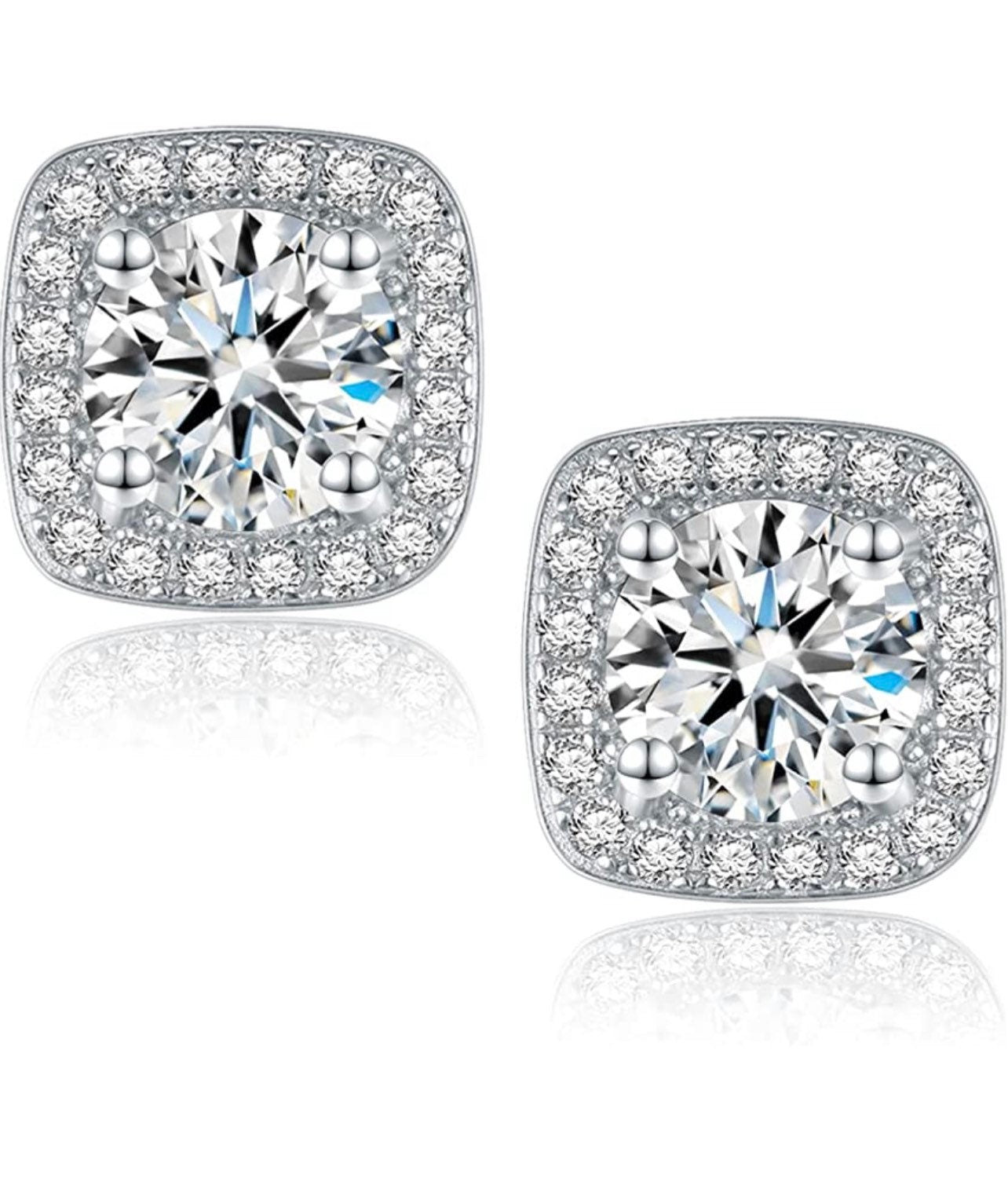 Vvs GRA certified 1ct Moissanite brilliant cut made in the USA Mesmerizing diamond earrings 5mm each stud Best gift ever! Unbeatable price