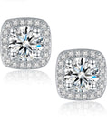 Load image into Gallery viewer, Vvs GRA certified 1ct Moissanite brilliant cut made in the USA Mesmerizing diamond earrings 5mm each stud Best gift ever! Unbeatable price
