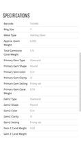 Load image into Gallery viewer, 10k white gold vermeil Real genuine natural diamond bridal engagement ring set Not cz no fake stones Authenticity card included wedding gift
