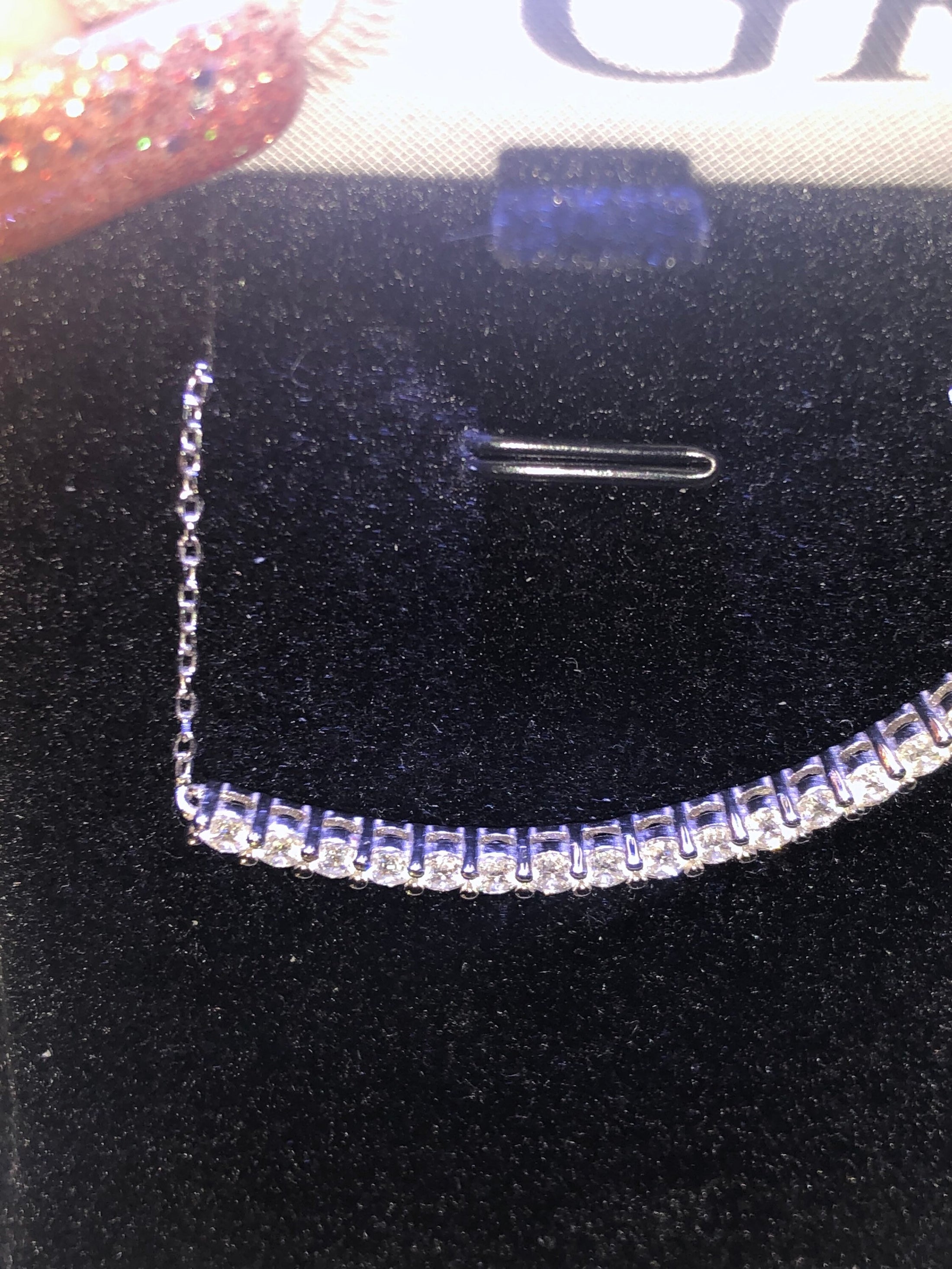 GRA certified moissanite diamond necklace w/ bolo bracelet set, custom made perfect gift for anniversary wedding bridal, pass diamond tester