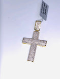 Load image into Gallery viewer, Diamond Cross Pendant | 10k Gold Vermeil | 1cttw | For Her | For Him | Christmas Gift
