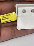 Load image into Gallery viewer, 10k White Gold | Diamond Earrings | Bling Earrings | For Him | For Her | Christmas Gift
