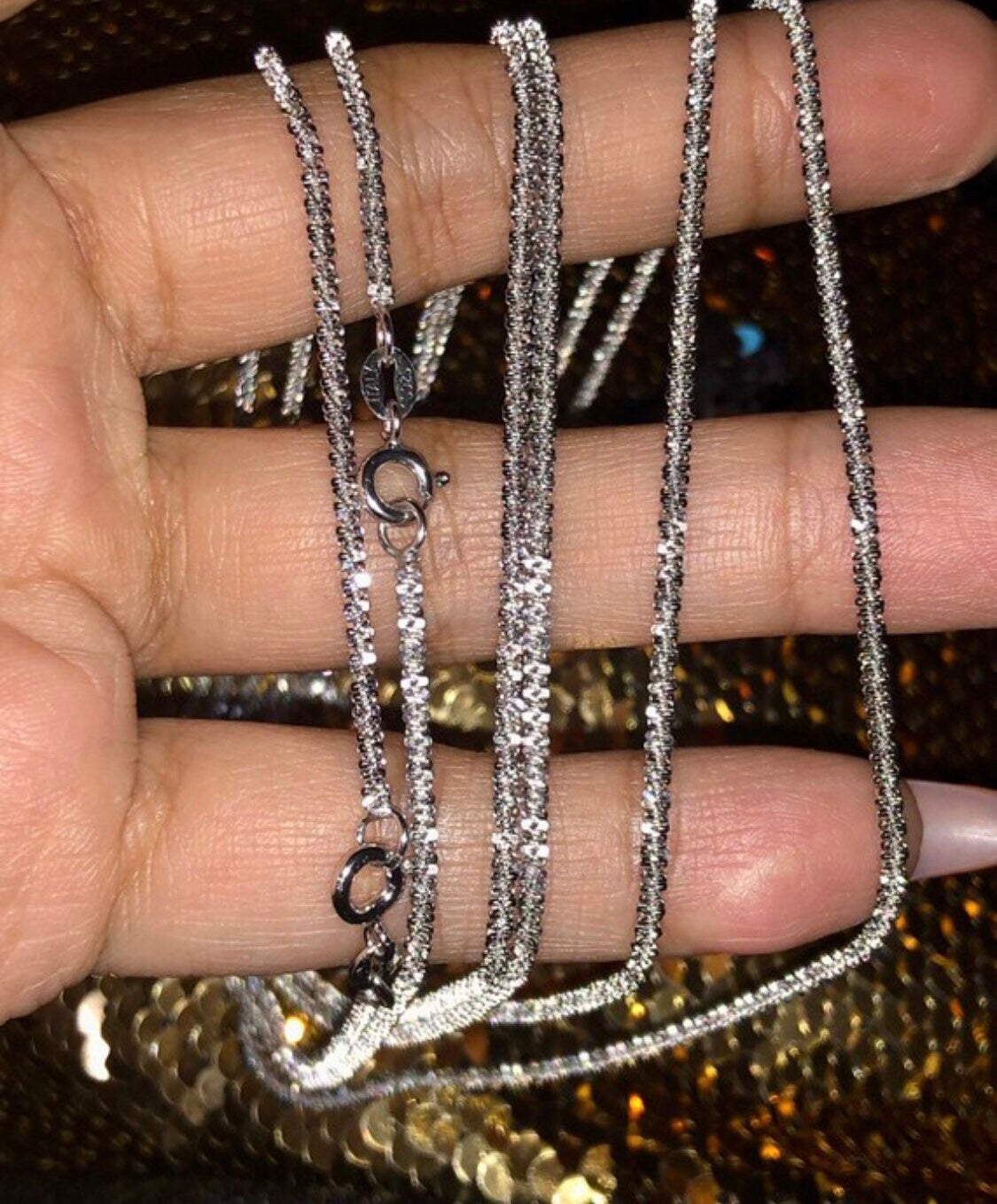 Sparkle Turkish chain! Back in stock after high demand custom made ready to ship! Words cannot justify this beautiful chain. Best gift ever