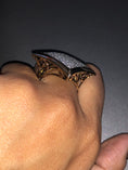 Load image into Gallery viewer, Jaw dropping real diamond custom made mens large statement ring 1cttw si diamonds natural genuine NOT fake! Best gift only one made like it!
