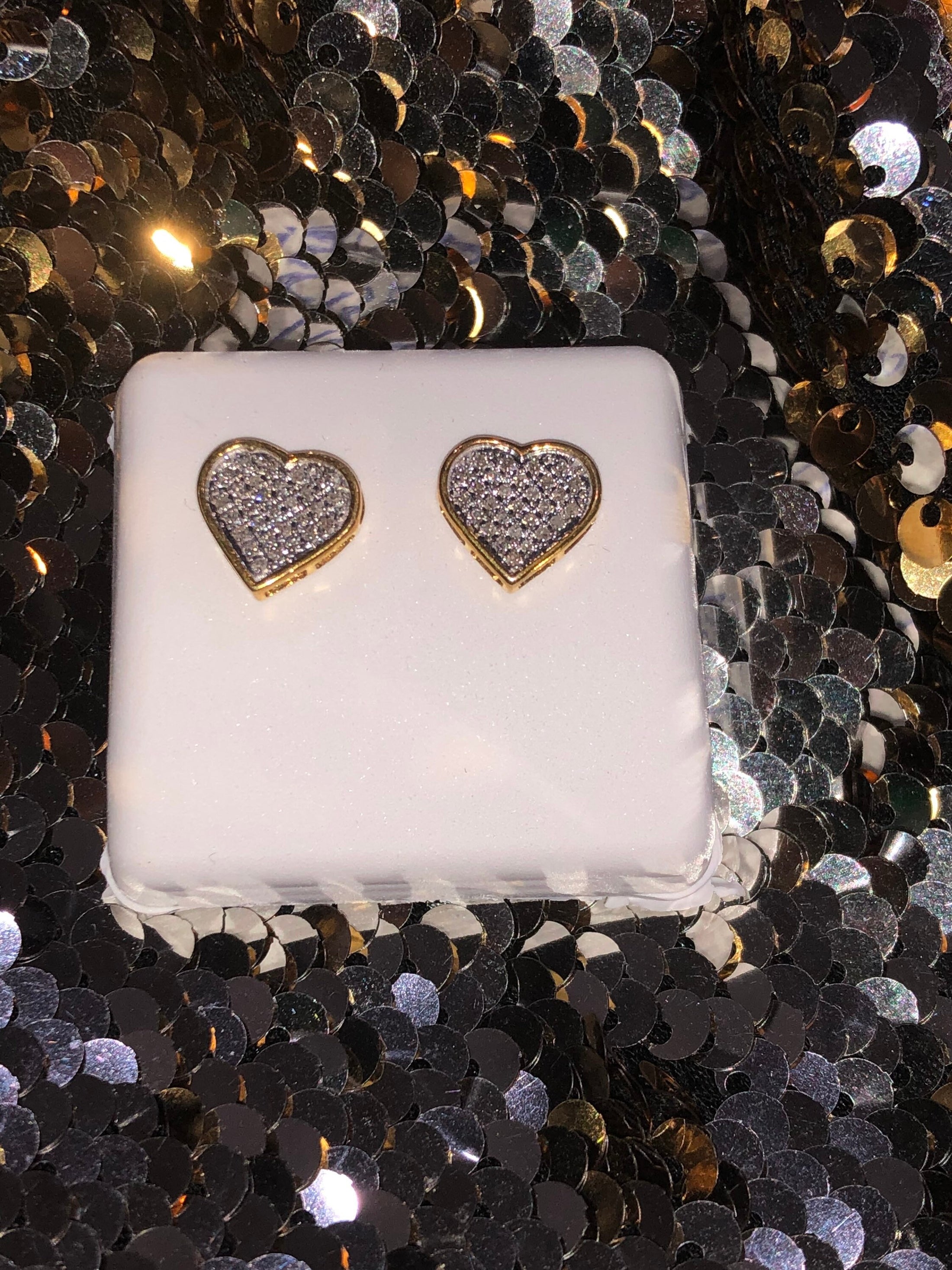 Real Diamond Heart beautiful natural diamond earrings. Best Christmas occasions Make her day with this perfect heart shaped gift sale WoW