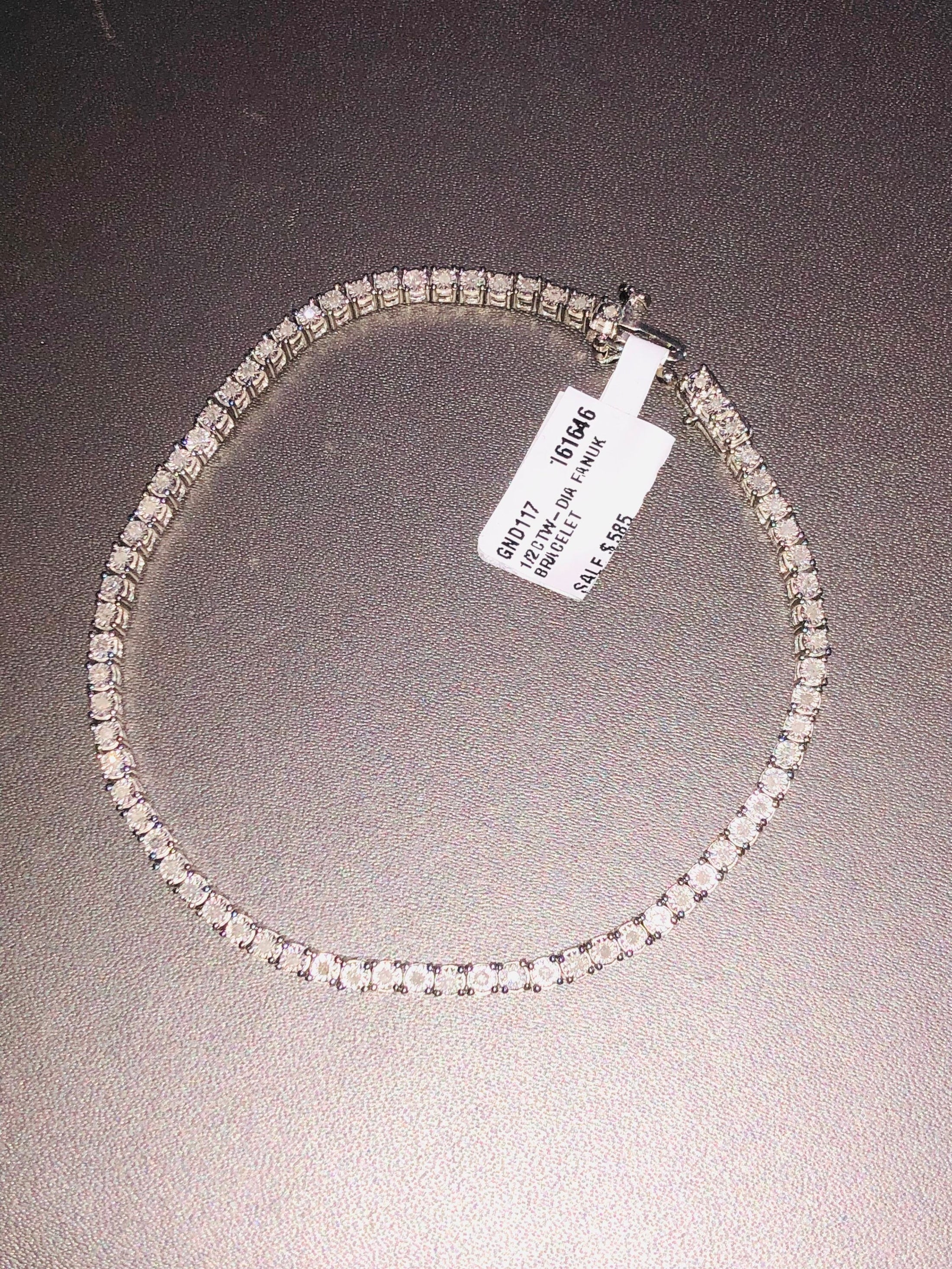 10k White Gold Vermeil | Real Diamond Bracelet | Tennis Bracelent | Hiphop Tennis Chain | Bracelet | For Him | For Her | Christmas Gift