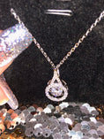 Load image into Gallery viewer, Exquisite dancing diamond Swarovski Crystal hand made beautiful necklace the sparkle is a true statement maker best gift for holiday
