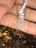 Cargar la imagen en la vista de la galería, 10k Solid Gold | Monogram Pendant Necklace | Diamond Letter Pendant | Initial Necklace | Name Pendant | Letter Charm Pendant | Christmas
