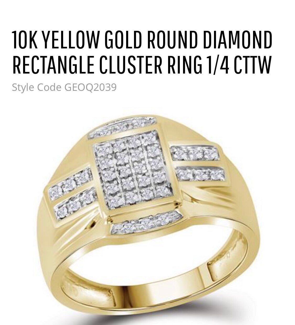 10K Real Gold | Natural Diamond Ring | Luxury Diamond Jewelry | HipHop ring | Gold Ring | Real Diamond Ring | holiday Sale| Gift for men