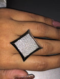 Load image into Gallery viewer, Jaw dropping real diamond custom made mens large statement ring 1cttw si diamonds natural genuine NOT fake! Best gift only one made like it!
